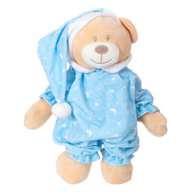 S00004761_002w 8680863047613 Ursulet de plus in pijama, Puffy Friends, Albastru, 30 cm