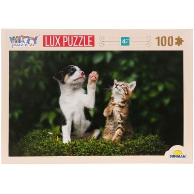 S00005188_001w 8680863051887 Puzzle Luxury, Witty Puzzlezz, Catel si pisicuta, 100 piese