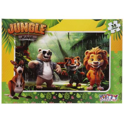 S00005398_001w 8680863053980 Puzzle Witty Puzzlezz, Regele junglei, 35 piese