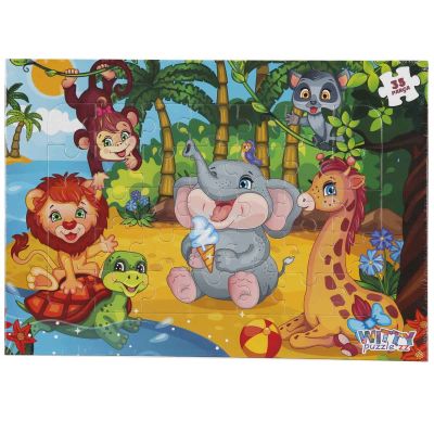 S00005428_001w 8680863054284 Puzzle Witty Puzzlezz, Animale din jungla, 35 piese
