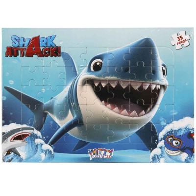 S00005436_001w 8680863054369 Puzzle Witty Puzzlezz, Rechin, 35 piese