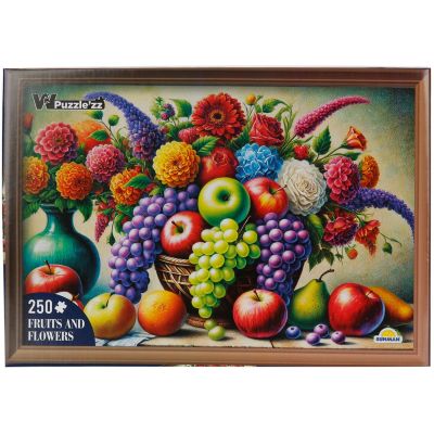 Puzzle Witty Puzzlezz, Decor cu fructe si flori, 250 piese