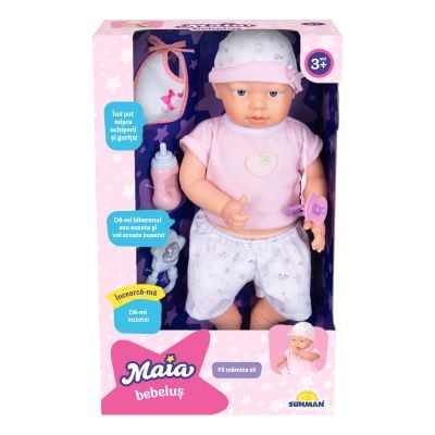 20%Papusa bebelus Maia cu degetelul in gurita