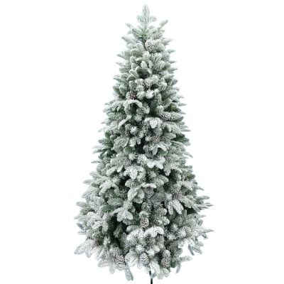 Brad artificial cu zapada si conuri, Alska, 180 cm