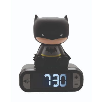 Ceas digital cu alarma si lumina de noapte, Lexibook, Batman