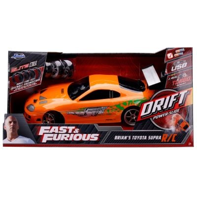 Masina cu telecomanda, Jada, Fast And Furious, Brians Toyota Supra, Drift Power Slide, 1:10