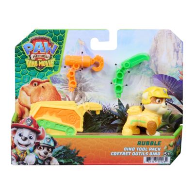 Figurina cu accesorii, Paw Patrol the Dino Movie, Rubble, 20157004