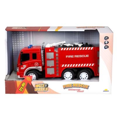 S00012956_003w 2015101129565 Camion de pompieri cu lumini si sunete, Maxx Wheels, 1:16
