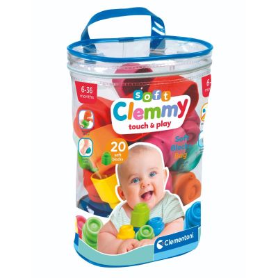S00017877_001w 8005125178773 Set 20 de cuburi moi, Clementoni, Soft Clemmy