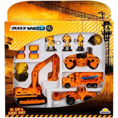 S00019021_002w 4897000190215 Set cu vehicule de constructie, Maxx Wheels, Excavator