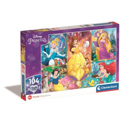 S00020140_001w 8005125201402 Puzzle Clementoni Disney Princess Brilliant, 104 piese