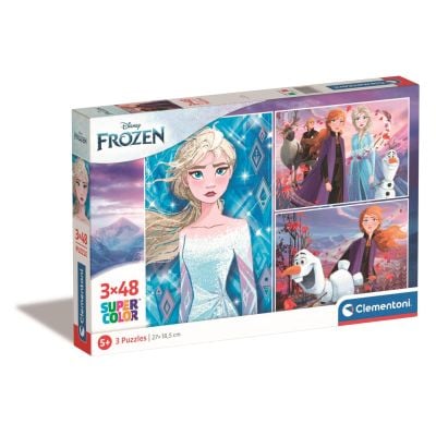 S00025240_001w 8005125252404 Puzzle Clementoni Disney Frozen, 3 x 48 piese