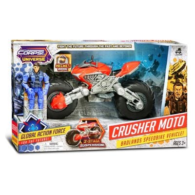 S00033920_001w 048242339205 Set motocicleta cu figurina, Crusher Moto, The Corps Universe, Lanard Toys