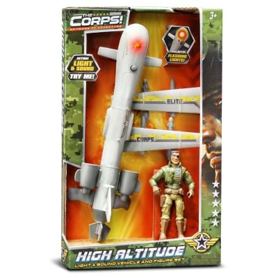 Avion de lupta si figurina, Lanard Toys, The Corps Universe, Elite Corps