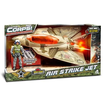 Avion militar de lupta cu figurina, Lanard Toys, The Corps Universe