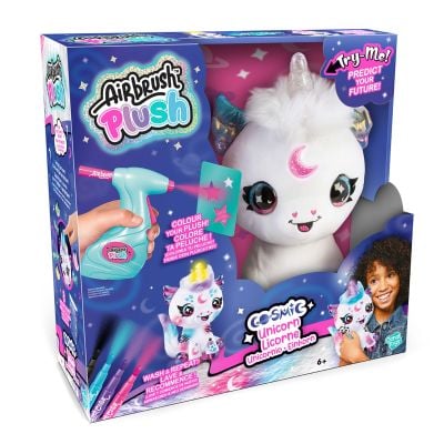 S00045529_001w 3555801455292 Jucarie de plus de colorat, Airbrush Plush, Light Up Cosmic Unicorn
