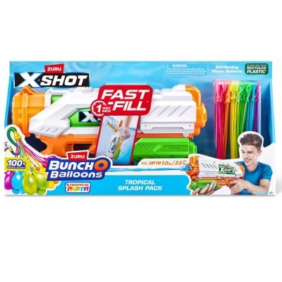 S00056568_001w 193052055927 Set pistol cu apa X-Shot si baloane cu apa Bunch O Balloons, Tropical Party