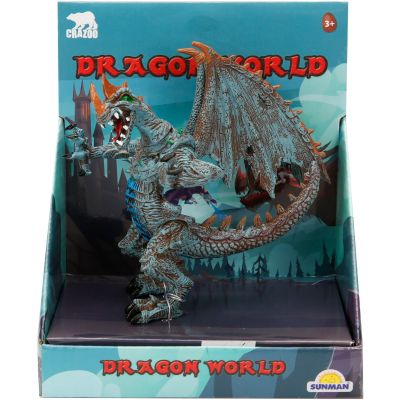S00059121_001w  Figurina dragon, Crazoo, albastru