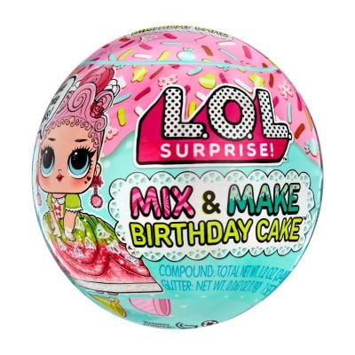 S00059314_001w 35051593140 Papusa LOL Surprise, Mix And Make Birthday Cake, 593140EUC