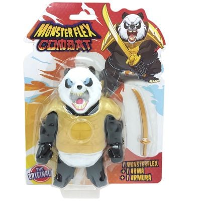 S00061179_SAMURAI PANDA 9772532611795 Figurina Monster Flex Combat, Monstrulet care se intinde, Samurai Panda