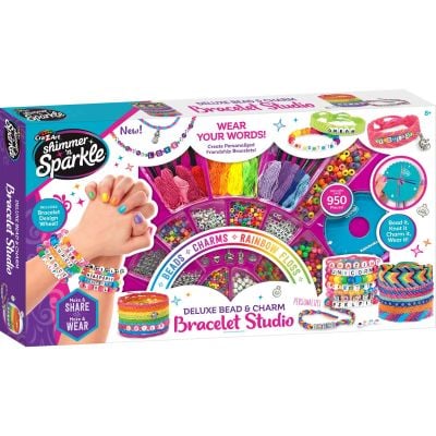 Set de creatie bratari, Cra-Z-Art, Deluxe Bead Charm, Bracelet Studio, 950 pese