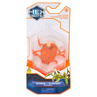 Figurina interactiva, Hexbots, Scarab, Portocaliu, 20149633