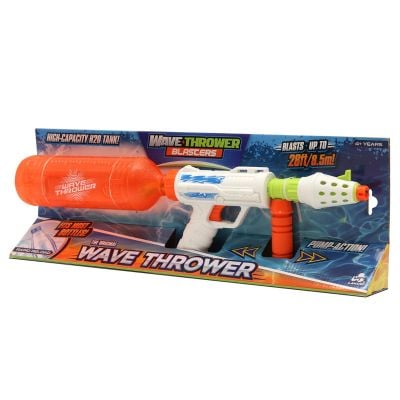 S00072161_003w 048242721611 Pistol cu apa Lanard Toys, Wave Thrower Blasters, Original Wave Thrower, Portocaliu