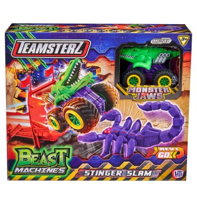 S00075661_001w 5050841756616 Set de joaca cu masinuta Monster Jaws, Teamsterz Beast Machines Stinger Slam