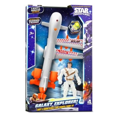 S00085158_002w 048242385158 Set de joaca cu avion de lupta si figurina, Lanard Toys, Star Troopers, Solar Drone