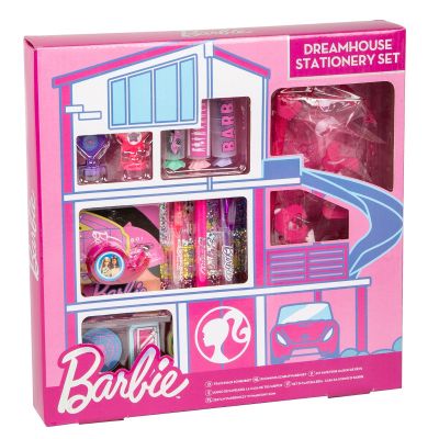 Set rechizite cu penar si accesorii, Barbie, Dreamhouse