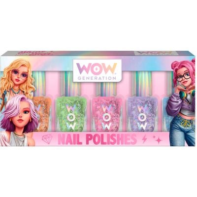Set 5 lacuri de unghii stralucitoare, Wow Generation, Shine like a Star
