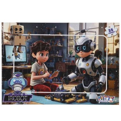 S01005393_001w 8680863053935 Puzzle Witty Puzzlezz, Robotul si prietenul sau, 35 piese