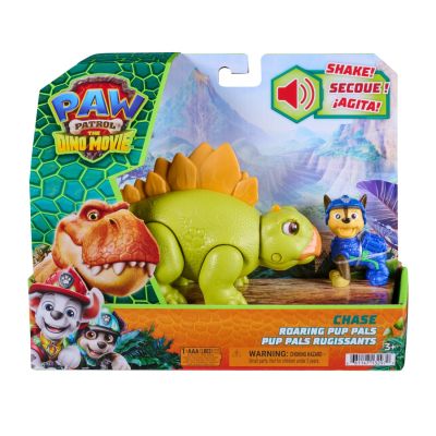 Set dinozaur cu figurina, Paw Patrol, Roaring Pup Pals, Chase, 20157647