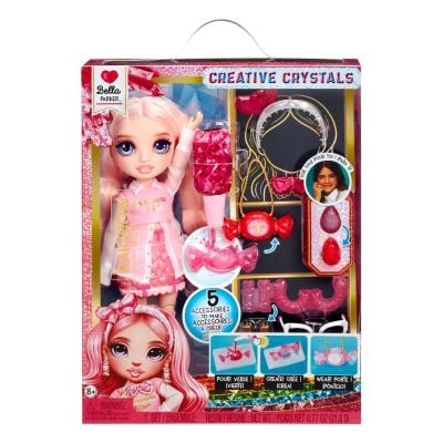 Papusa Rainbow High, Creative Crystals, Bella Parker, 121367EUC
