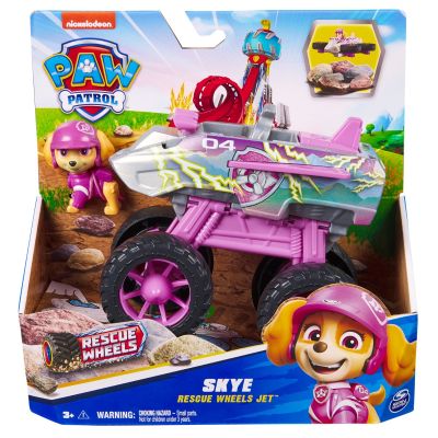 S01069372_003w 778988454190 Masinuta cu figurina, Paw Patrol, Rescue Wheels Jet, Skye, 20145824