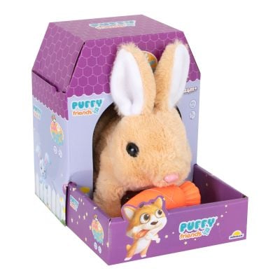 S01004249_002w 8680863042496 Jucarie de plus interactiva, Puffy Friends, Iepuras, Bej