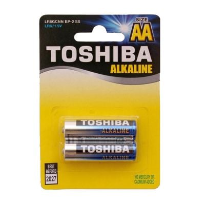 Set 2 baterii alkaline Toshiba R6 Blu Line AA