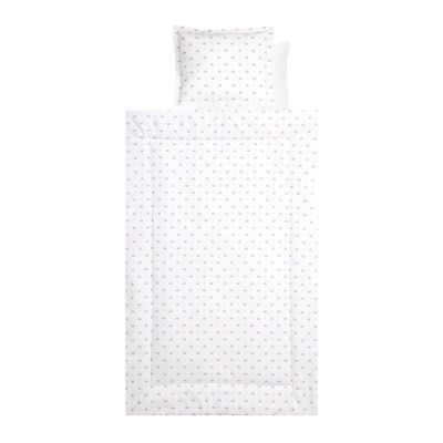 2080002 4801_001 3800151990864 Set lenjerie de pat Lorelli, cu 4 piese din bumbac ranforce, Crowns Latte