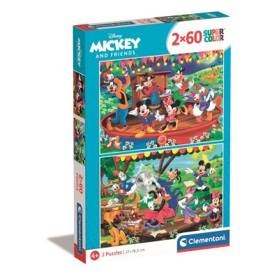 T00021620_001w 8005125216208 Puzzle Clementoni Disney Mickey Mouse si prietenii sai, 2 x 60 piese