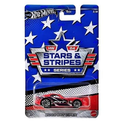 Masinuta metalica, Hot Wheels, Stars Stripes, 2013 SRT VIPER, HRW62