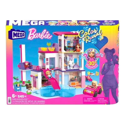 T000HHM01_001w 0194735071333 Set de joaca cu mini papusi surpriza, Mega Bloks, Barbie Color Reveal, Dreamhouse, HHM01