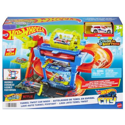 Spalatorie auto cu circuit si tunel, Hot Wheels, HTN80