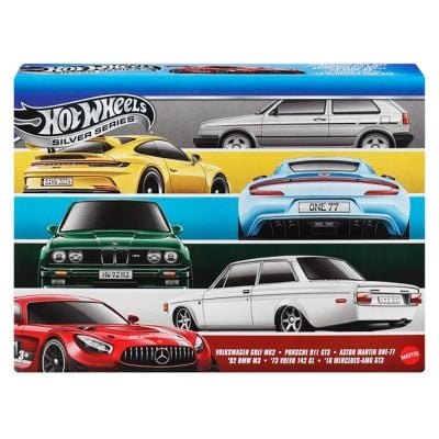 Set 6 masini, Hot Wheels, Silver Series, Euro Style, JLB25