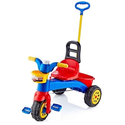Prima mea tricicleta cu maner si claxon, Guclu Toys, Sweet 