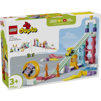LEGO® DUPLO - Rampe creative cu vehicule 3 in 1 (10478)
