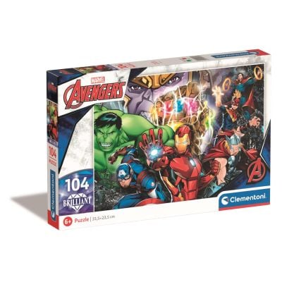 T02020181_001w 8005125201815 Puzzle Clementoni Marvel Avengers Brilliant, 104 piese