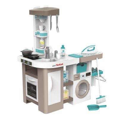 Set bucatarie cu accesorii, Smoby, Cleaning Mini Tefal, 36 accesorii