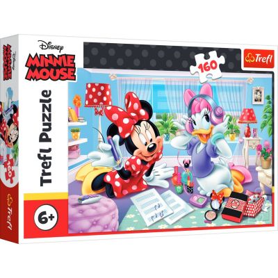 TF15373_001w 5900511153736 Puzzle Trefl 160 piese, O zi cu prietena cea mai buna, Disney Minnie Mouse