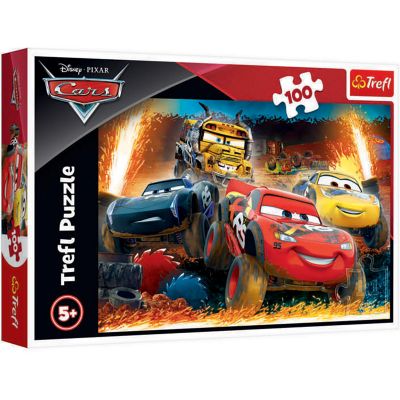 TF16358_001w 5900511163582 Puzzle Trefl, Disney Cars, Cursa extrema, 100 piese