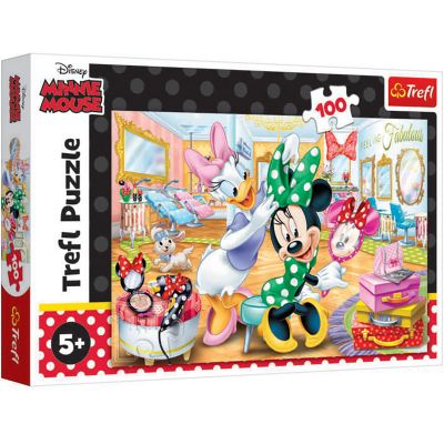 TF16387_001w 5900511163872 Puzzle Trefl, Minnie Mouse la salonul de infrumusetare, 100 piese